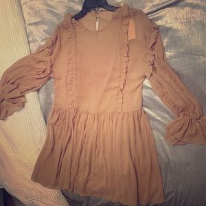 Zara nude dress size small